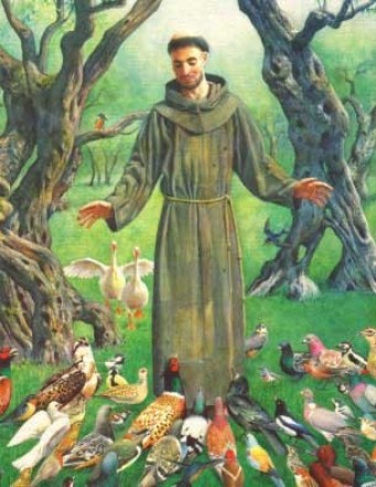 St Francis with the animals